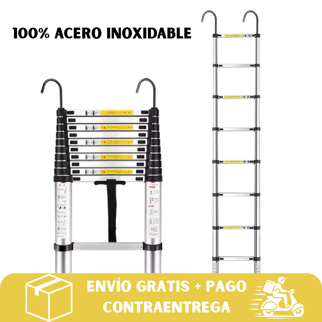 ESCALERA TELESCÓPICA RETRÁCTIL
