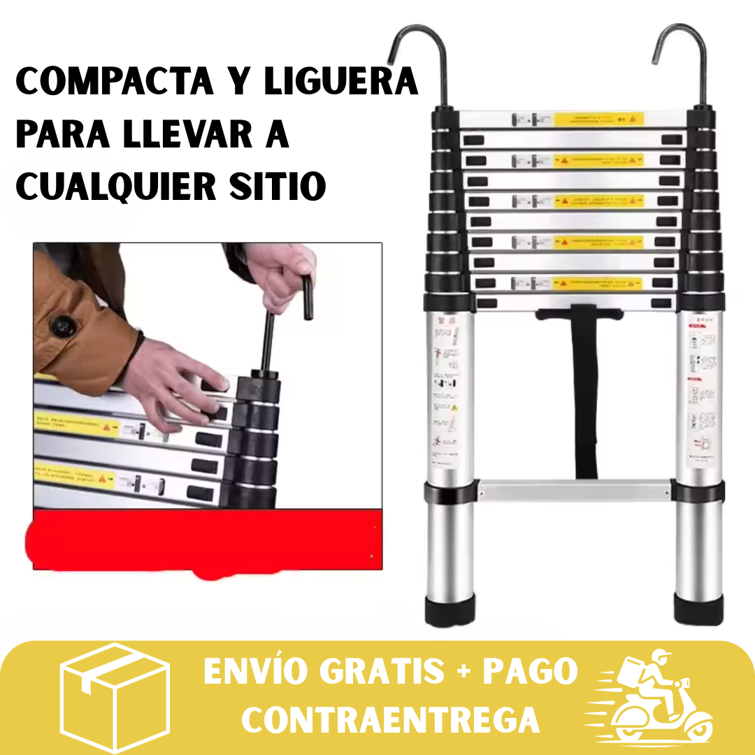 ESCALERA TELESCÓPICA RETRÁCTIL