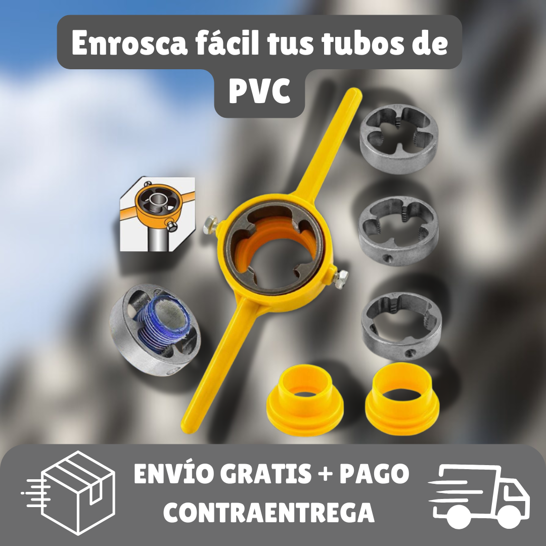 KIT 6 MATRICES DE ROSCA PARA TUBOS DE PLÁSTICO⚙️