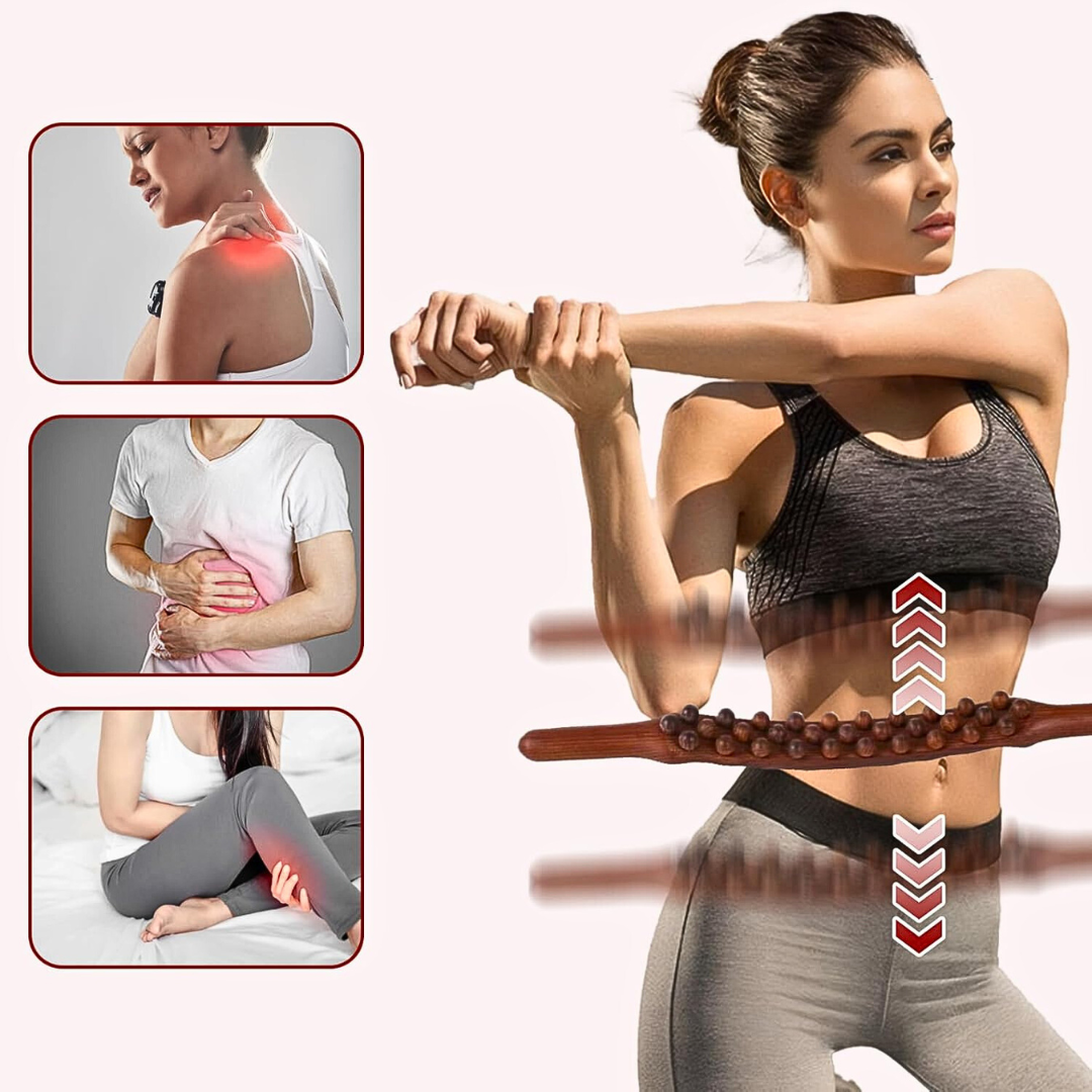 🪵ROLLFIT® Palo Escultural de Madera Pura