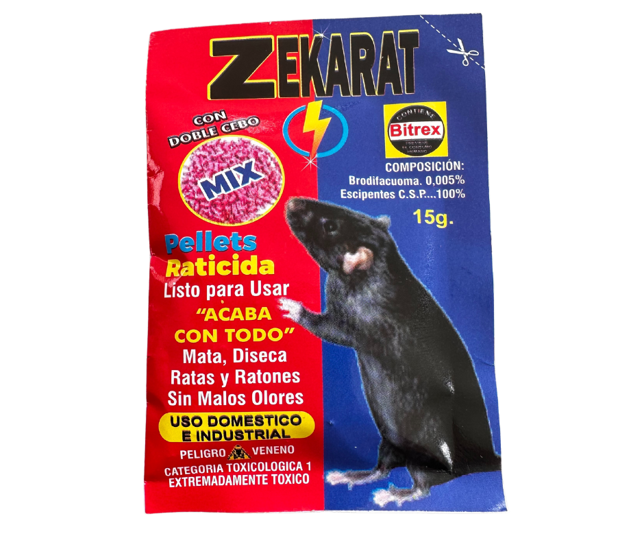 🐀ZekaRat® Cebo eliminador de ratas sin malos olores
