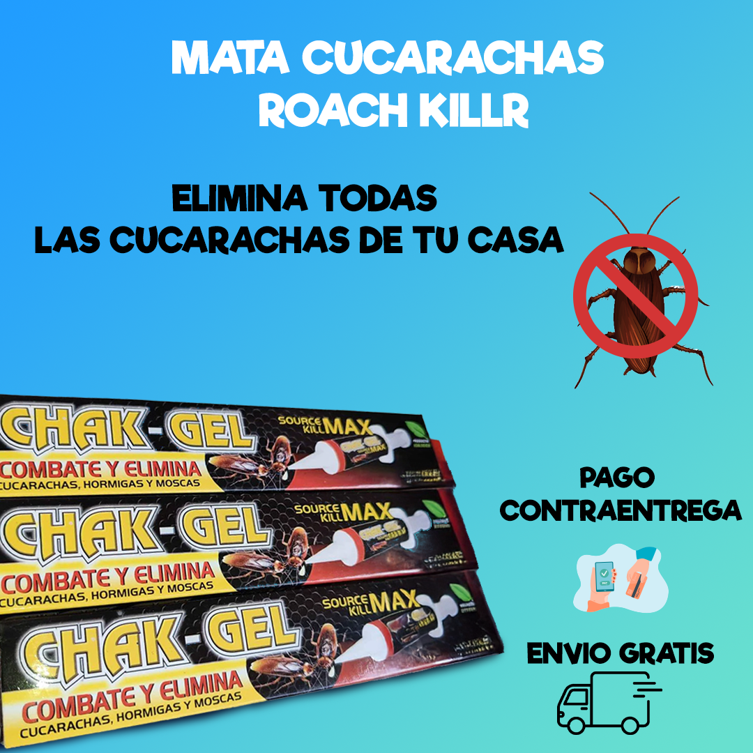 🪳CHAKGEL® - EXTERMINA LAS CUCARACHAS CON UNA SOLA GOTA