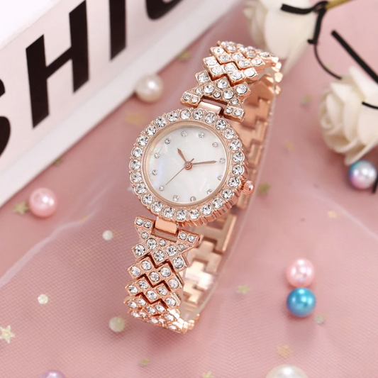 Conjunto de reloj y pulsera de lujo para mujer + ENVIO GRATIS