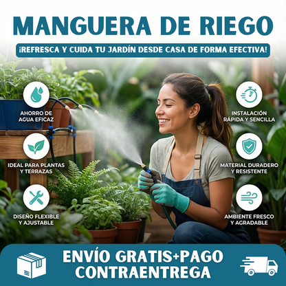 MANGUERA DE RIEGO POR ASPERSIÓN AJUSTABLE 3 METROS