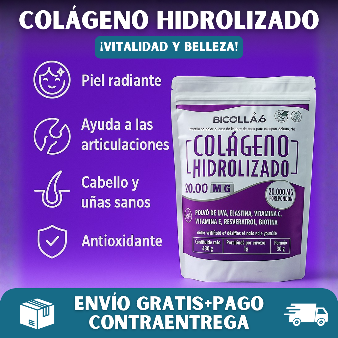 💜COLÁGENO HIDROLIZADO® Belleza y Bienestar en Polvo✨