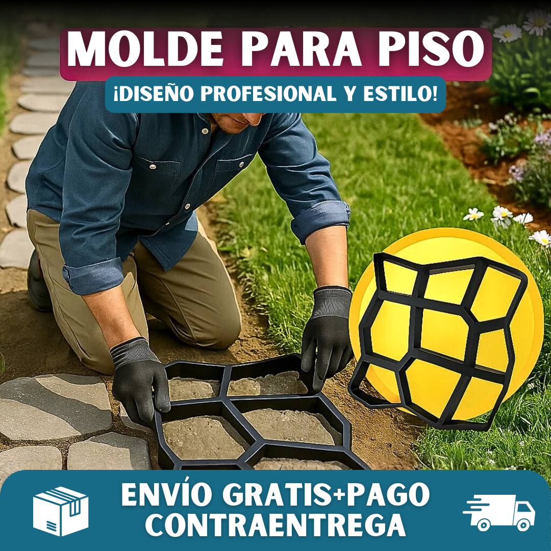 🧱STONEPATH PRO® Molde Reutilizable para Piso Decorativo🎨
