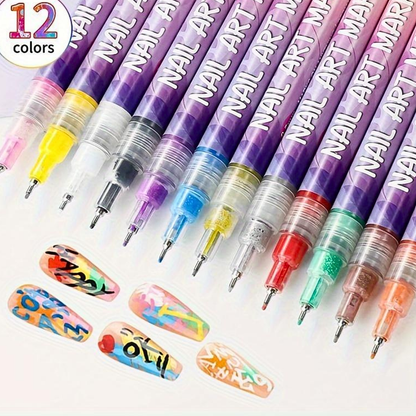 💅PACK x12 BOLÍGRAFOS PARA UÑAS🎨