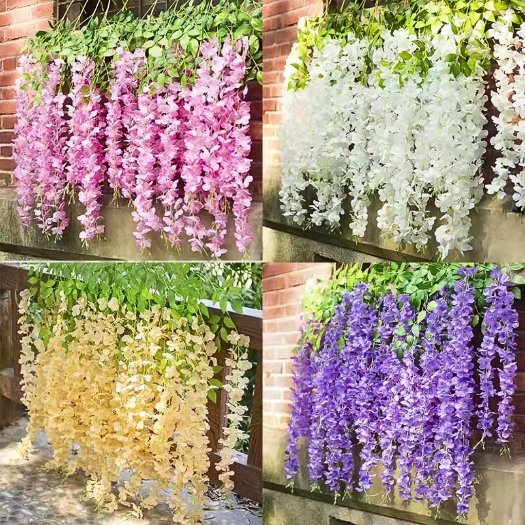 🪻SET x12 FLORES DECORATIVAS COLGANTES