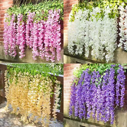🪻SET x12 FLORES DECORATIVAS COLGANTES