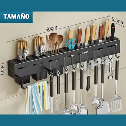 🔪WALLCHEF® Organizador de Cocina en Acero Inoxidable 🧽