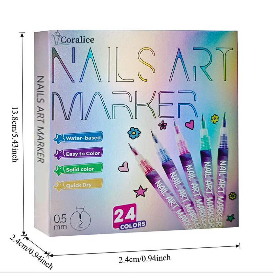 💅PACK x12 BOLÍGRAFOS PARA UÑAS🎨