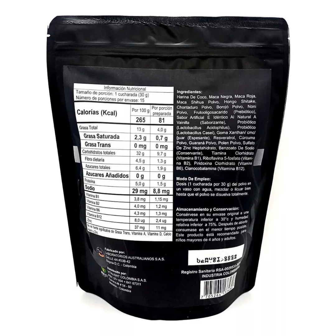 🌑MACA NEGRA PREMIUM® Energía, Vitalidad y Rendimiento⚡
