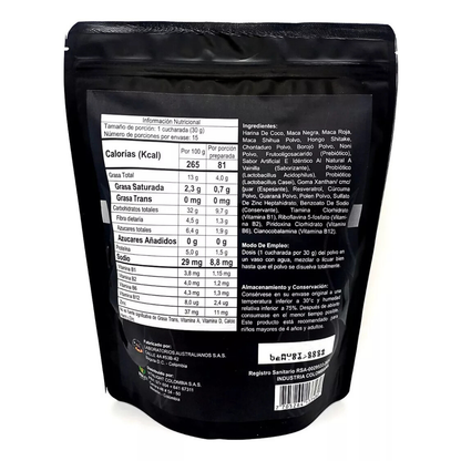 🌑MACA NEGRA PREMIUM® Energía, Vitalidad y Rendimiento⚡