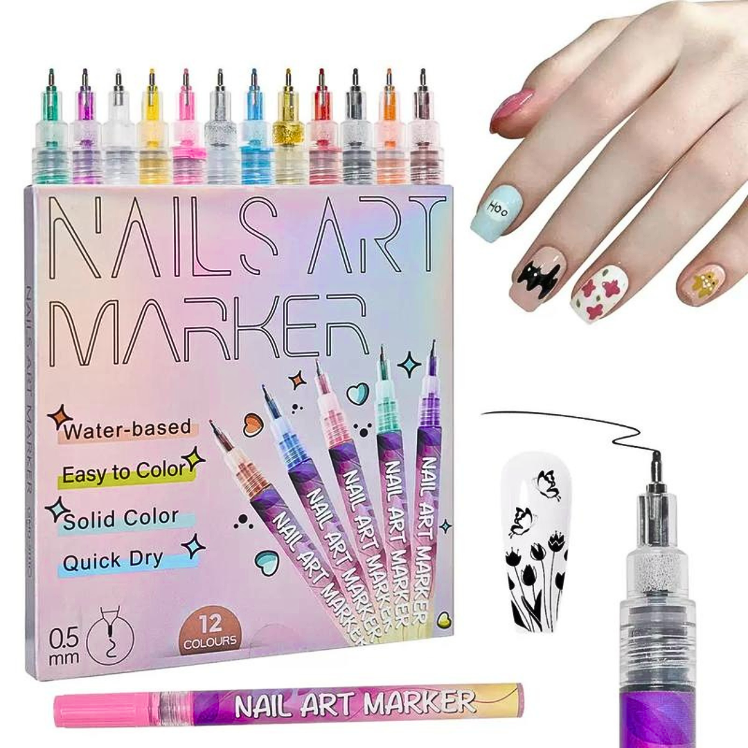 💅PACK x12 BOLÍGRAFOS PARA UÑAS🎨