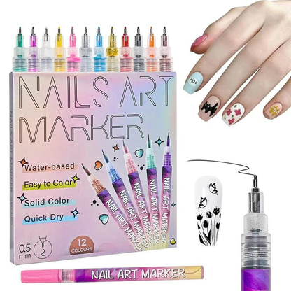 💅PACK x12 BOLÍGRAFOS PARA UÑAS🎨