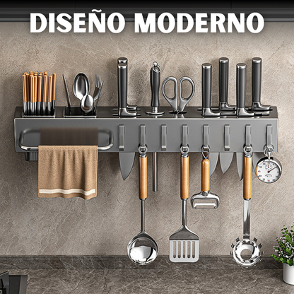 🔪WALLCHEF® Organizador de Cocina en Acero Inoxidable 🧽