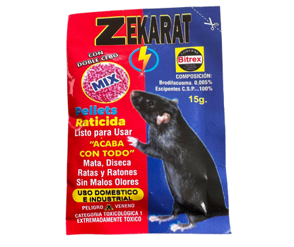 🐀ZekaRat® Cebo eliminador de ratas sin malos olores