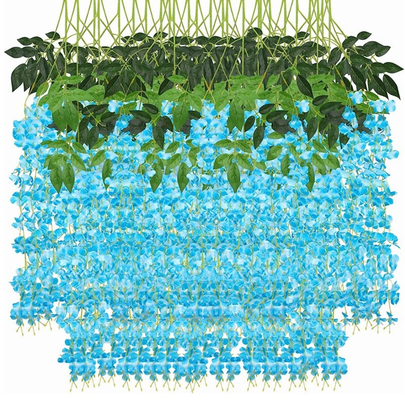 💐SET x12 FLORES DECORATIVAS COLGANTES