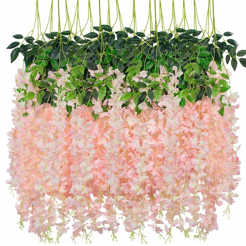 💐SET x12 FLORES DECORATIVAS COLGANTES