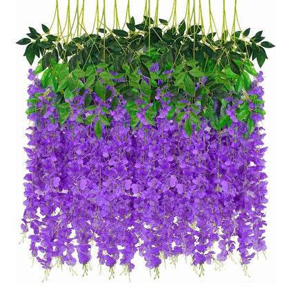 💐SET x12 FLORES DECORATIVAS COLGANTES