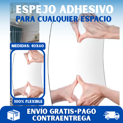 🪞REFLEJA HOGAR® - Espejo adhesivo para cualquier tipo de espacios